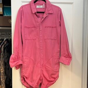 One Teaspoon Pink Denim Shirt